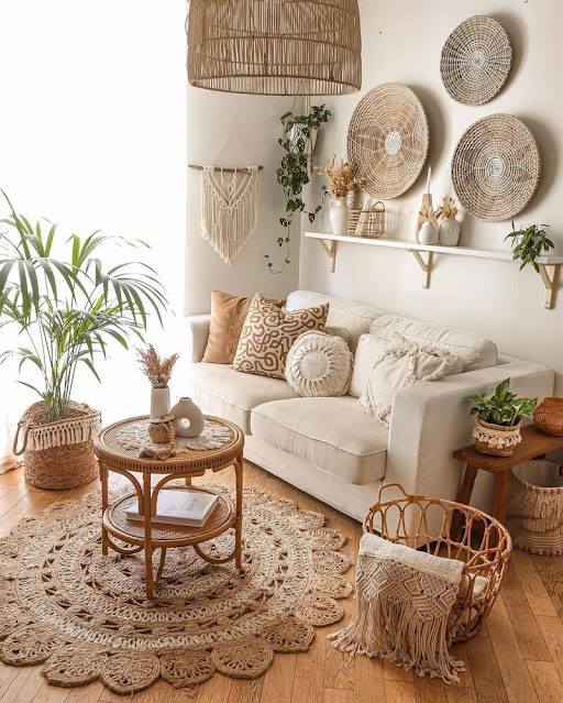 foto de decoração boho folk ideias de decoração para sala